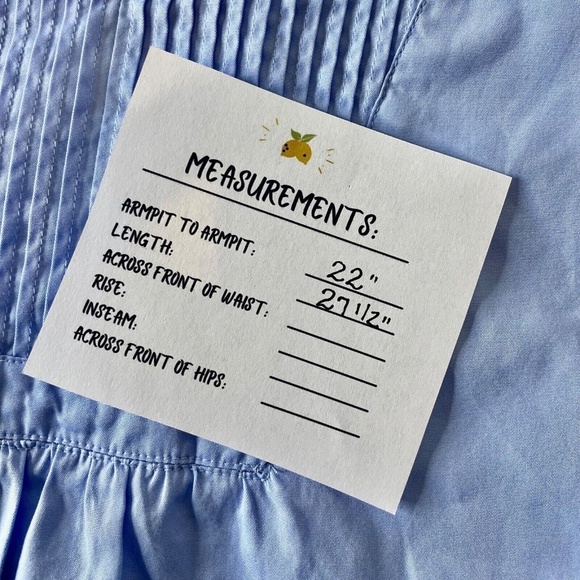 Lands' End Blue Tunic Relaxed Boxy Style - Picture 10 of 10